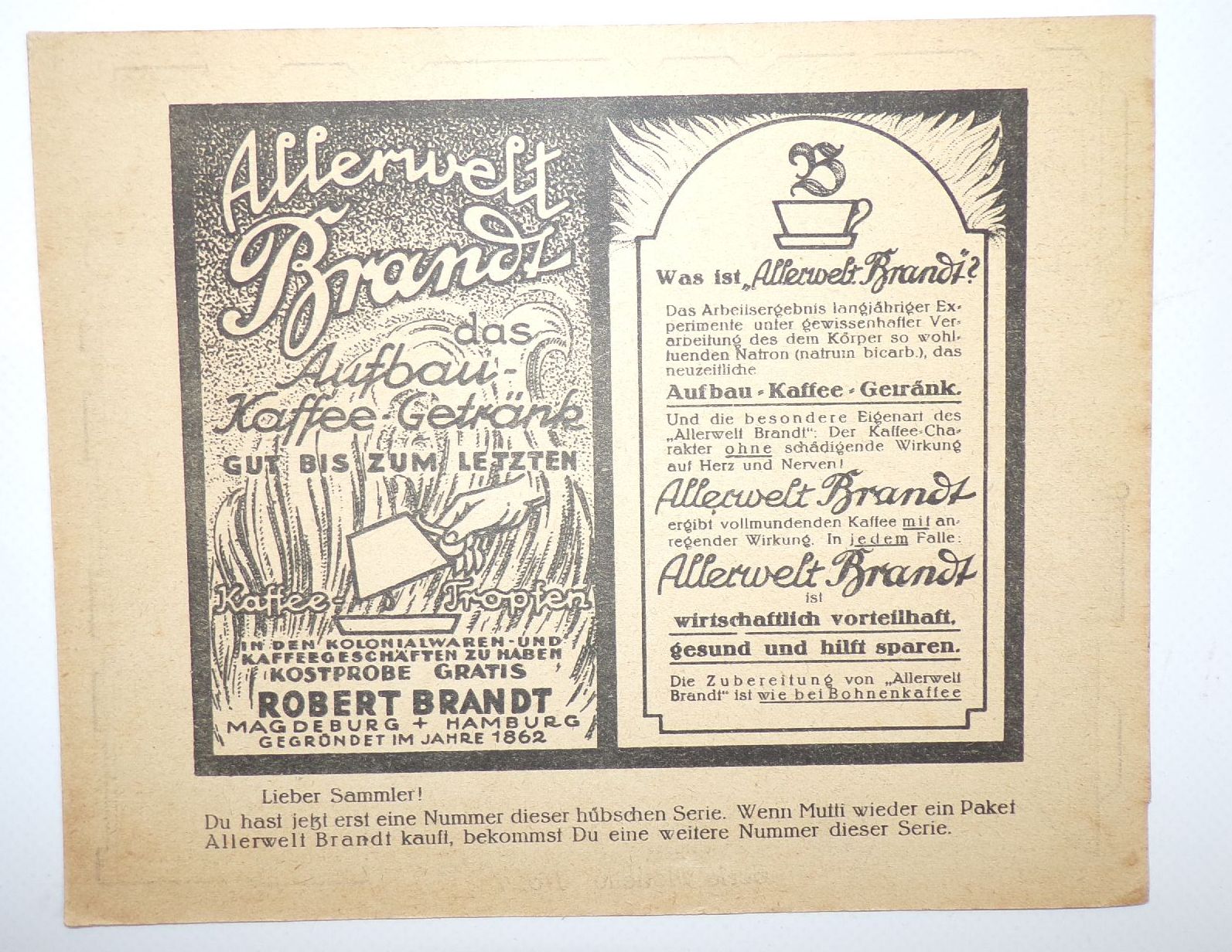 Lot Bastelbögen Brandt Kaffee Reklame Puppenmöbel Ausschneidebogen 