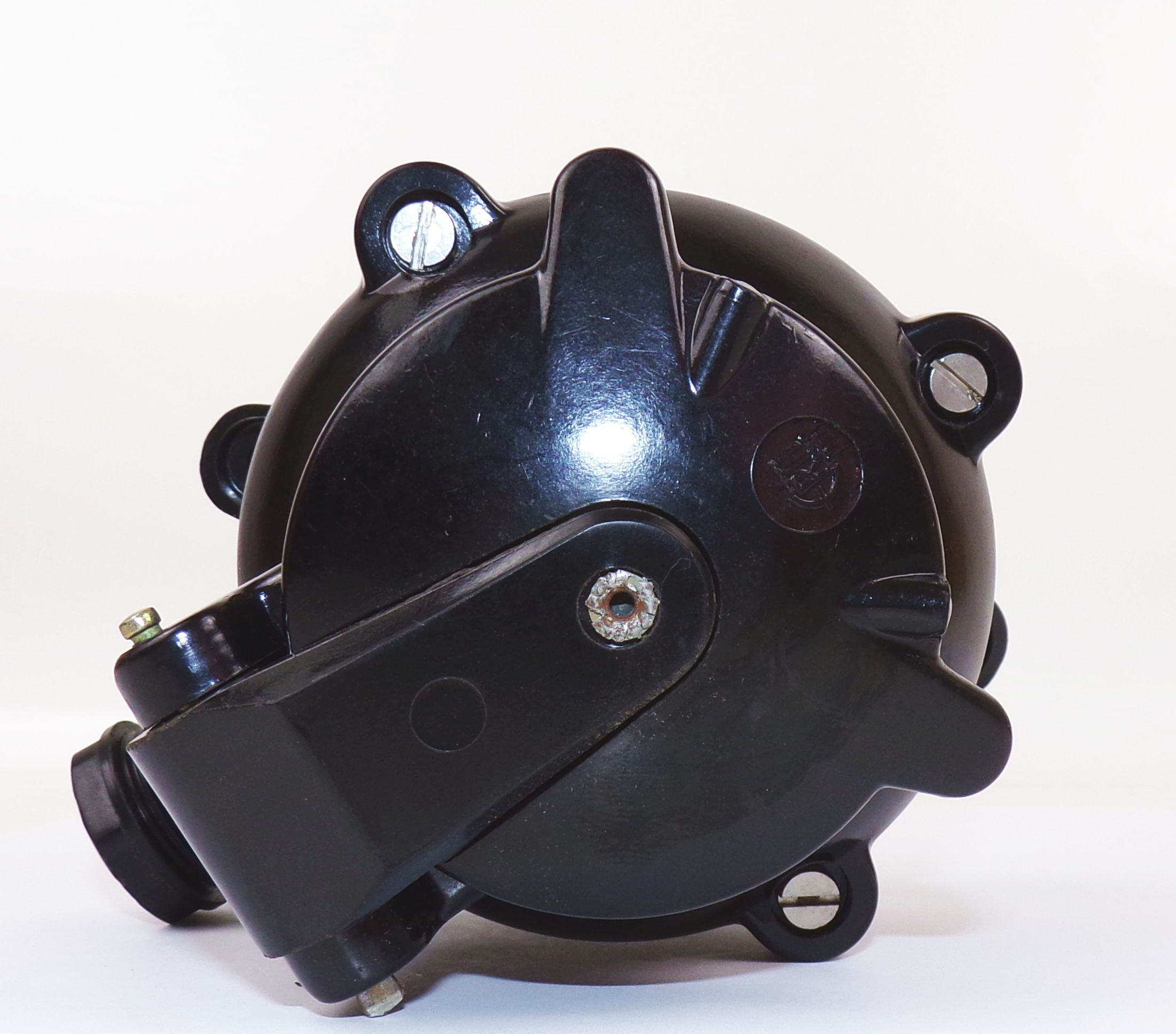 Feuchtraum Steckdose Bakelit Eru Schwarz Aufputz Schuko Industriedesign DDR