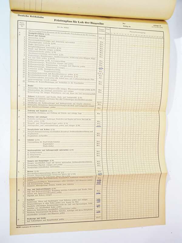 Dienstvorschrift Behandlung u Unterhaltung der Dampflokomotiven 1953