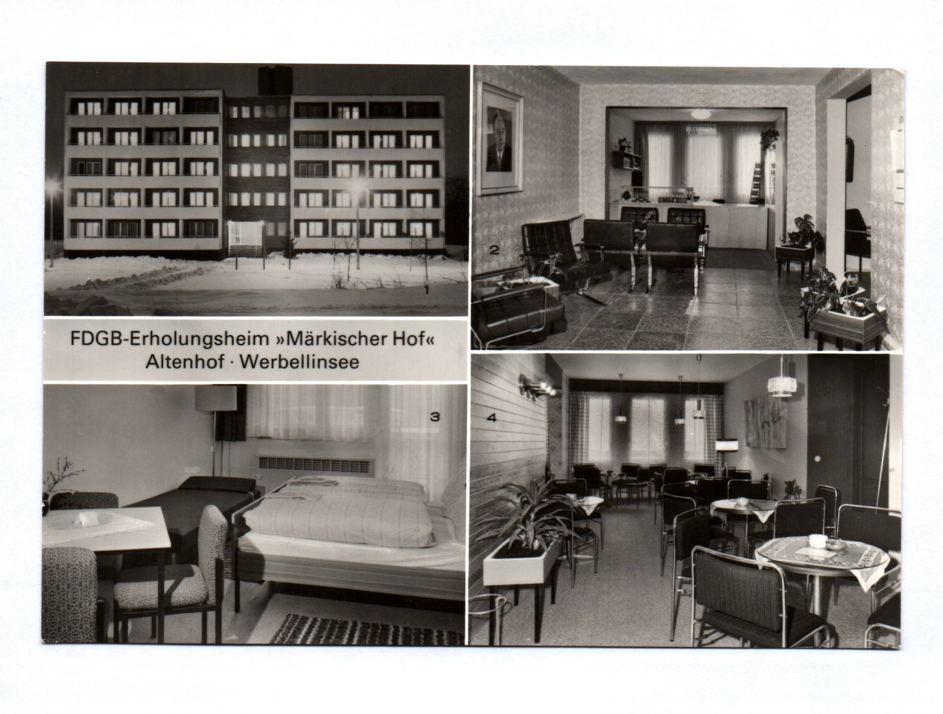 Ak Altenhof Kreis Eberswalde DDR Bettenhaus Rezeption Zimmer 