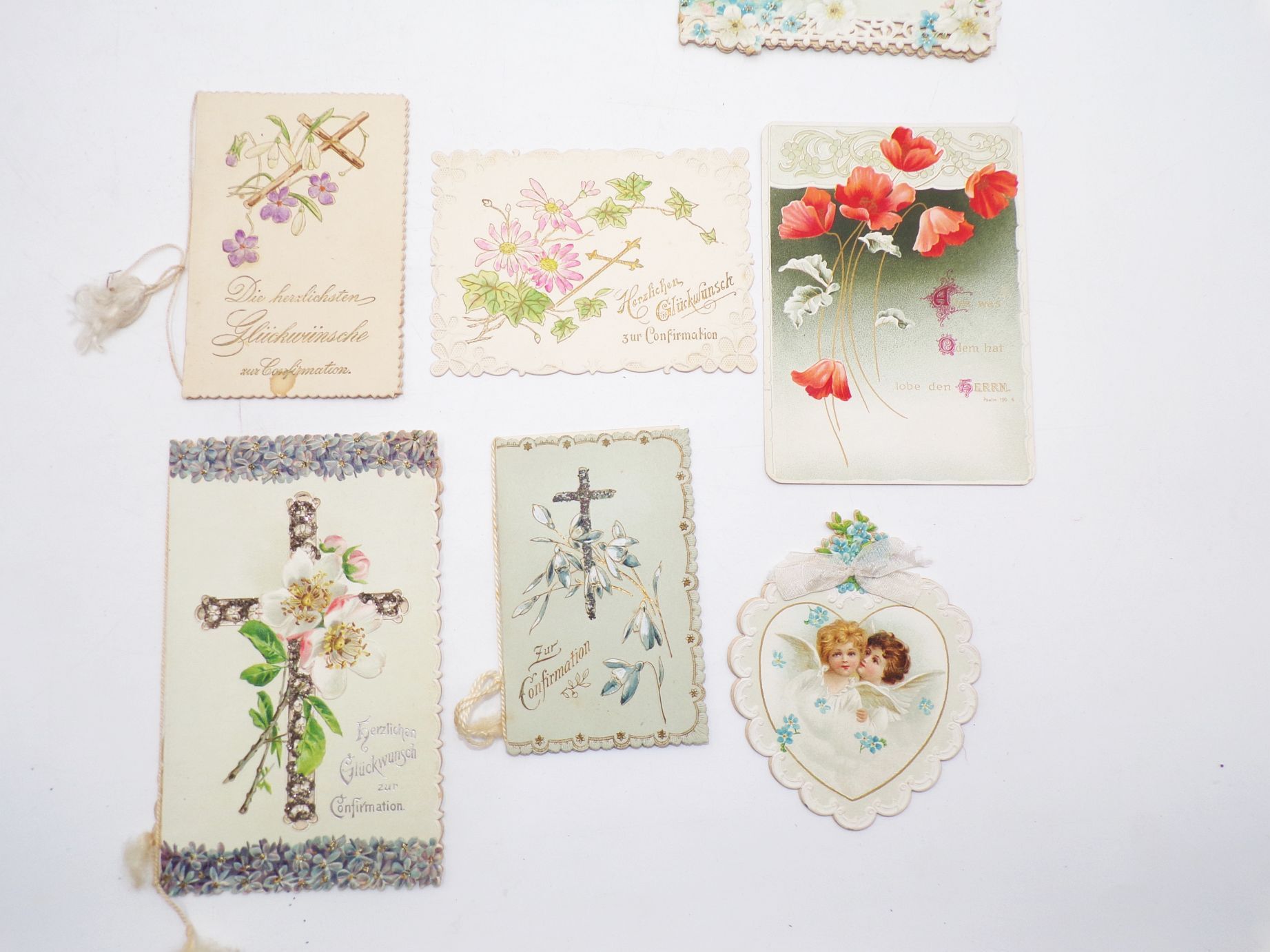 Konvolut Schmuckpapier Klappkarten geprägt um 1900 Jugendstil Schachtel Konvolut Schmuckpapier Klappkarten geprägt um 1900 Jugendstil Schachtel