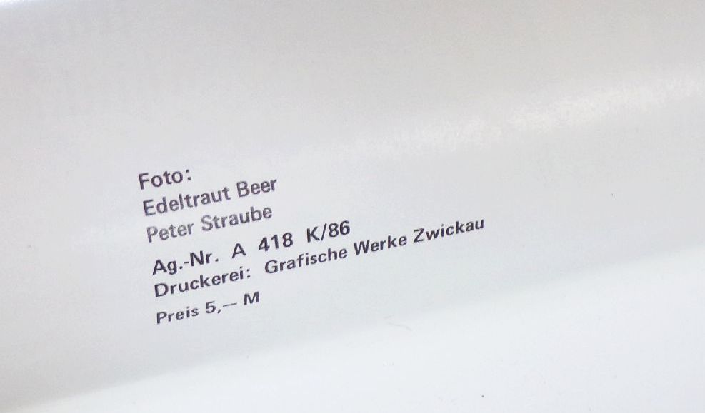 DDR Poster Meissner Porzellan Zwiebelmuster 1986 Beer und Staube Plakat