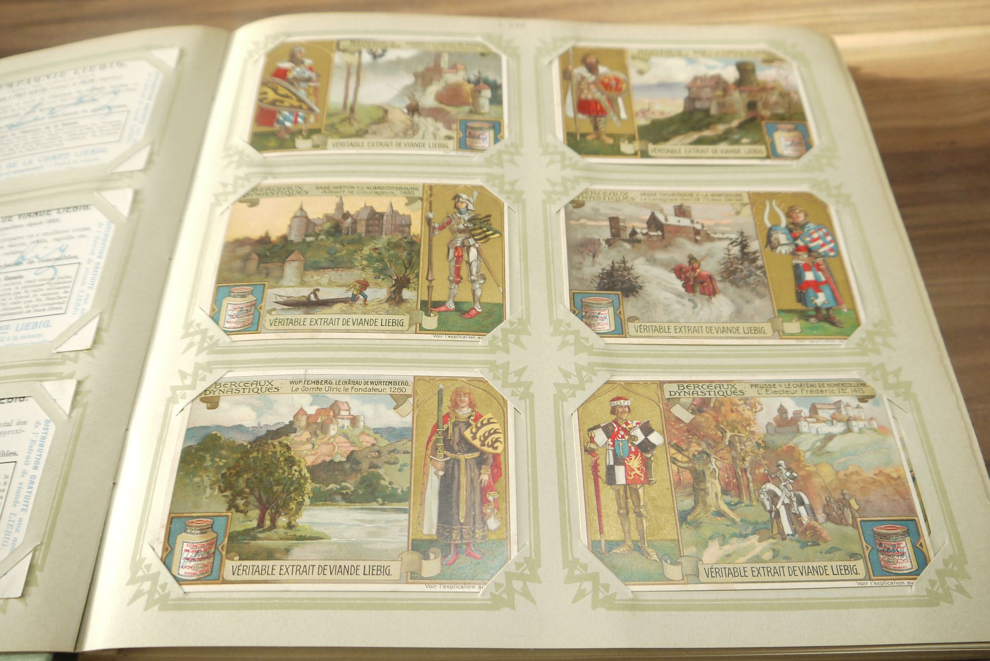 Liebig Sammelbilder Album ca 49 Seiten 294 Karten Sammelalbum