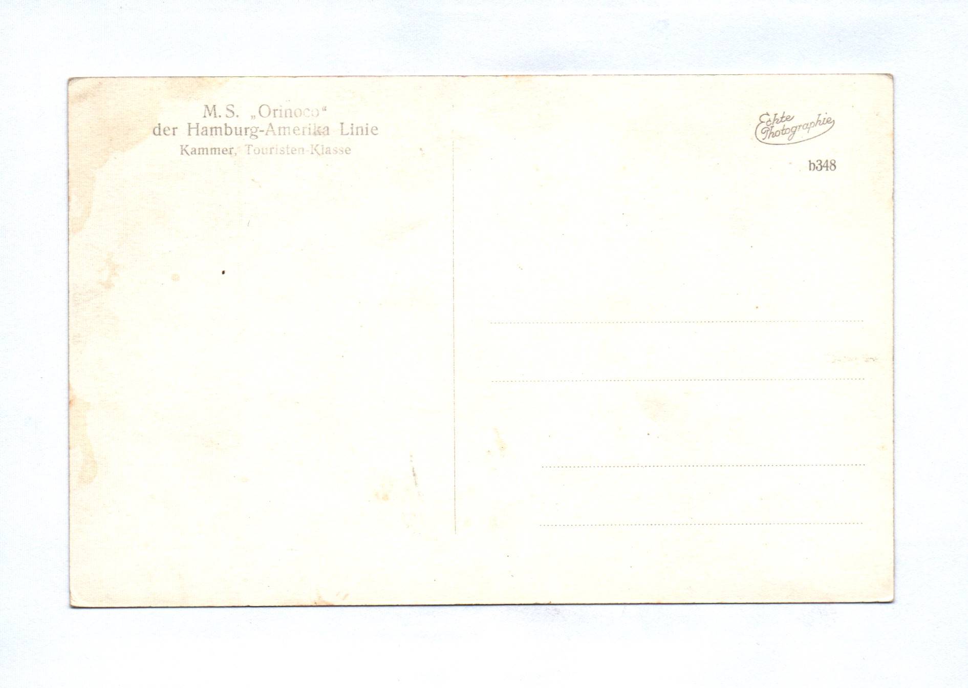 5x Foto Ak MS Orinoco der Hamburg Amerika Linie 5x Foto Ak MS Orinoco der Hamburg Amerika Linie