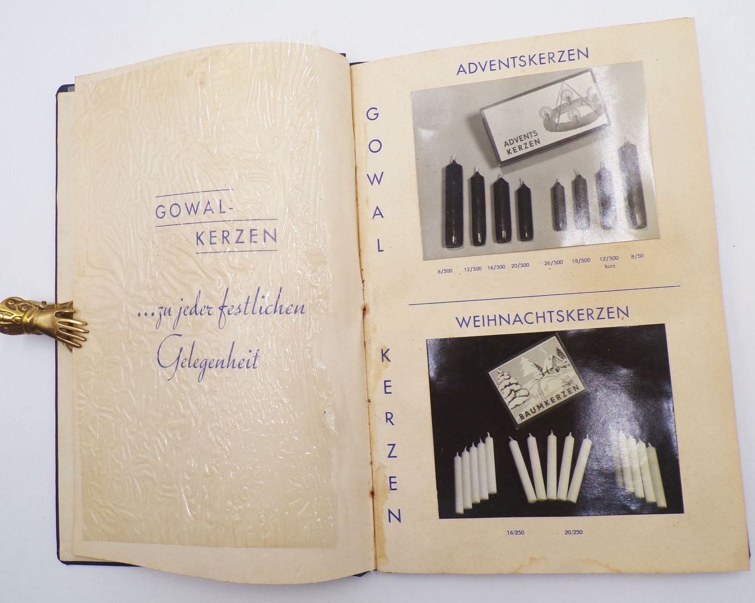 Gowal Kerzen Gottwald u Co Chemische Industrie Ebersbach Oberlausitz 1950 er