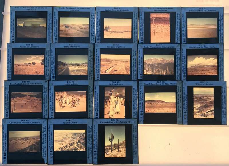 Foto Lehrmaterial Glasdias Länder Lehrmittel Sowjetunion DDR Deutschland Dias