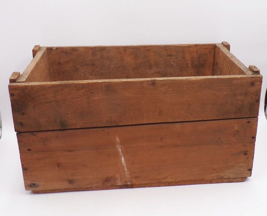 Alte Holzkiste 1940 Schweinefleisch Box Behälter Reklame Sammler Deko Alte Holzkiste 1940 Schweinefleisch Box Behälter Reklame Sammler Deko