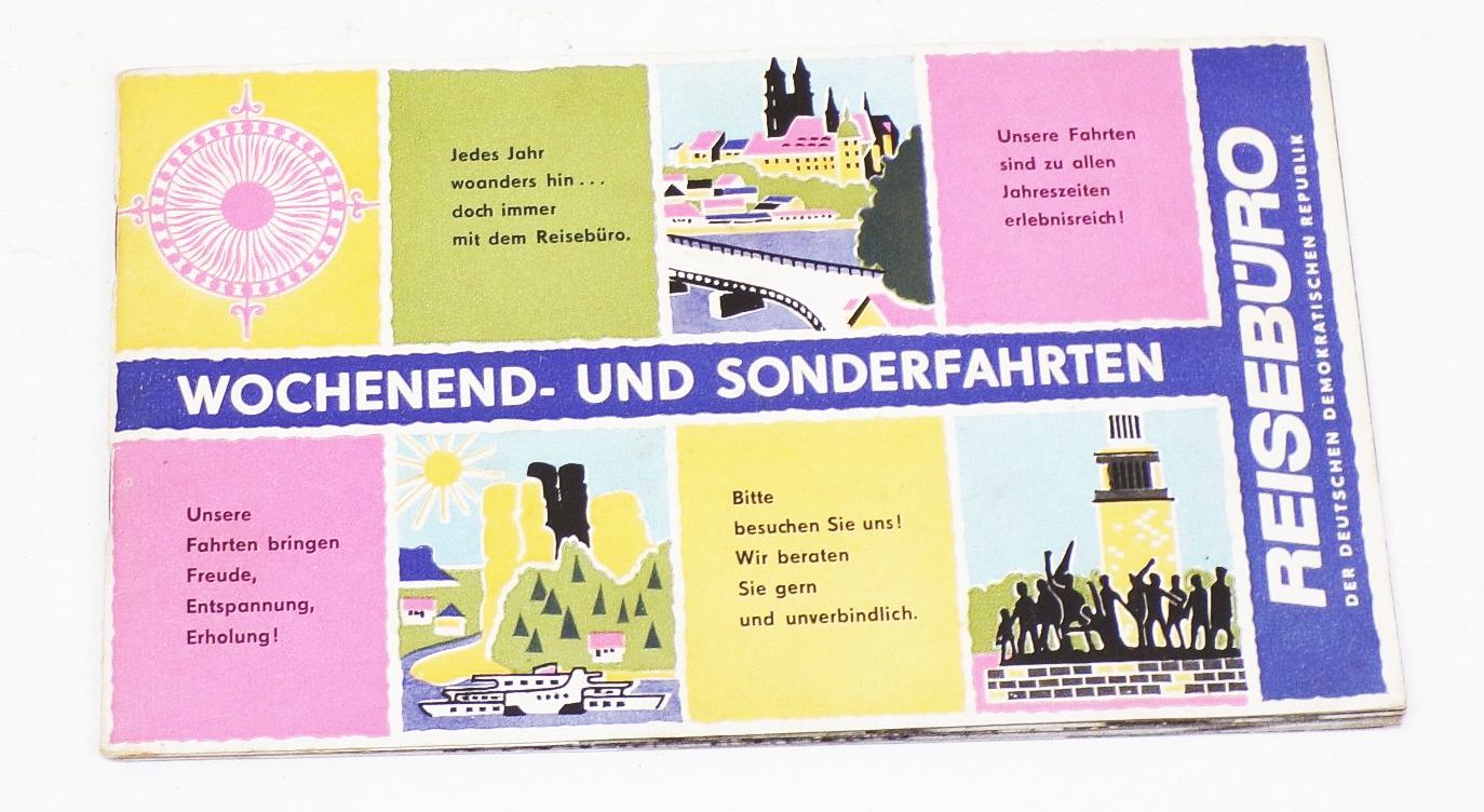 DDR Reisebüro Katalog Wochenend und Sonderfahrten DER Reise 1966