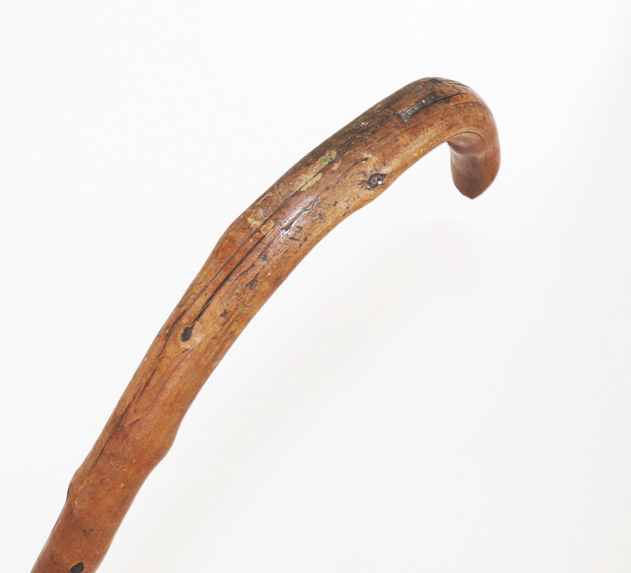 Alter Wanderstock mit Riesengebirge Stocknägeln old Spazierstock 