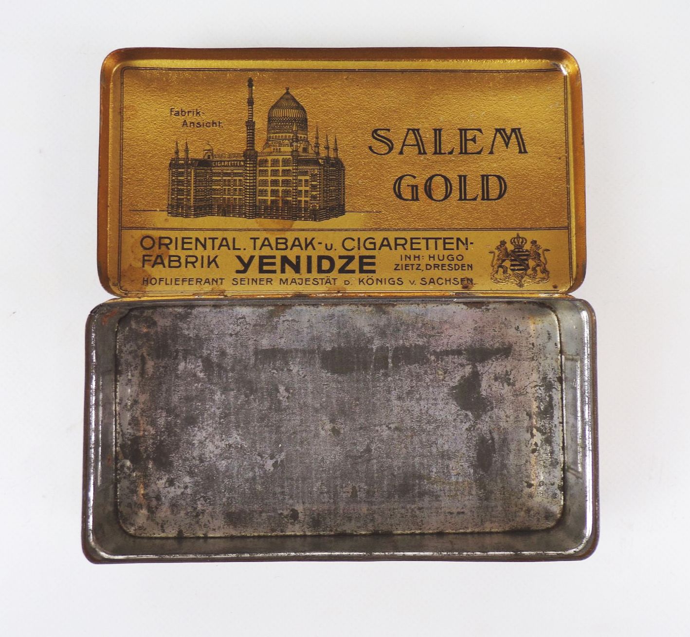 Salem Gold Blechdose Yenidze Dresden um 1910 Sammler Reklame Salem Gold Blechdose Yenidze Dresden um 1910 Sammler Reklame