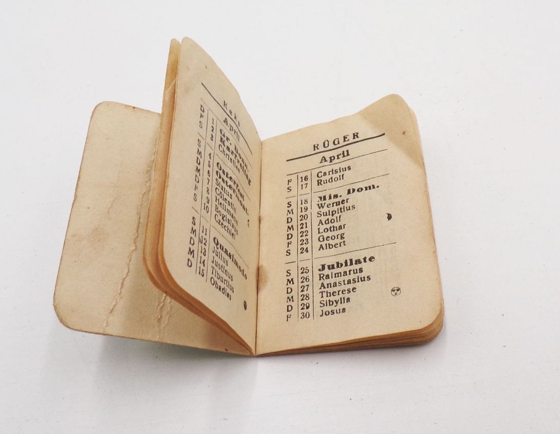 Hansi Rüger Kalender 1915 Schokolade Kakao Reklame Minibuch
