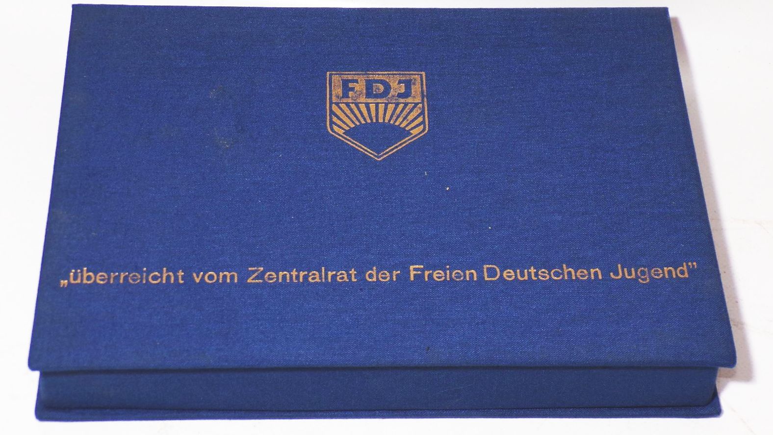 Große FDJ Plakette sozialistische Wehrerziehung GST DDR Auszeichnung 