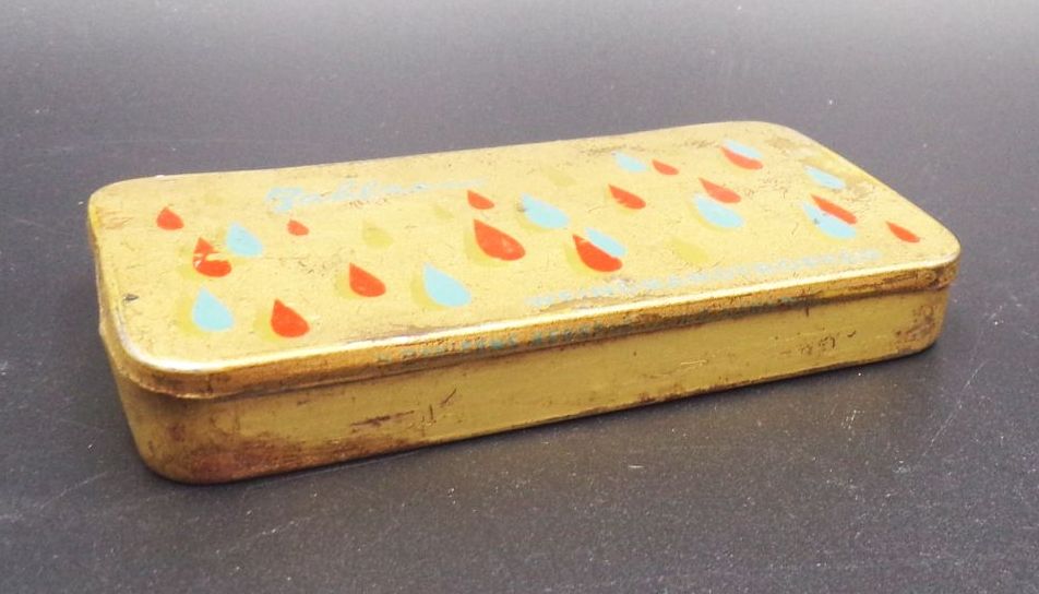 Alte Bahlsen Blechdose Weinbrandtropfen Art Deo Vintage Box Alte Bahlsen Blechdose Weinbrandtropfen Art Deo Vintage Box