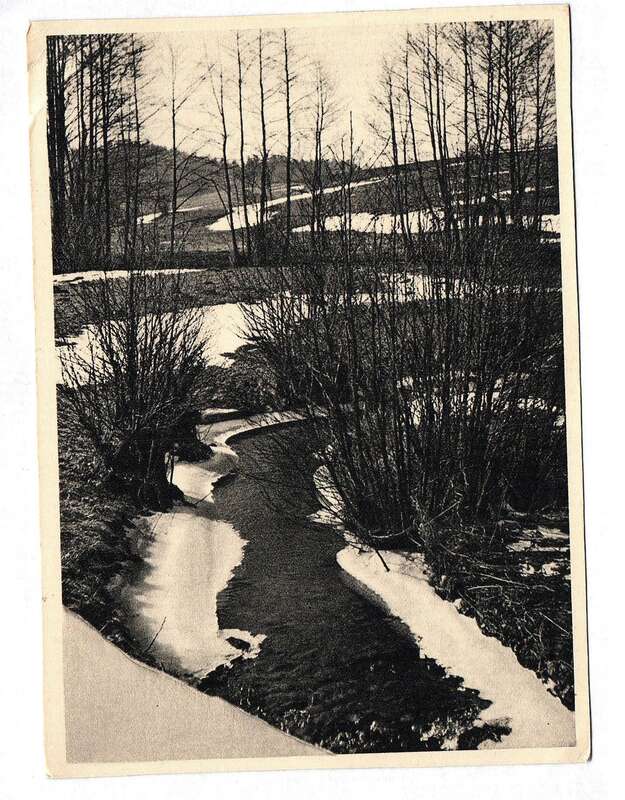 Foto Ak Vorfrühling im Vogtland Aus dem Kalender zwischen Brocken und Oybin 1962