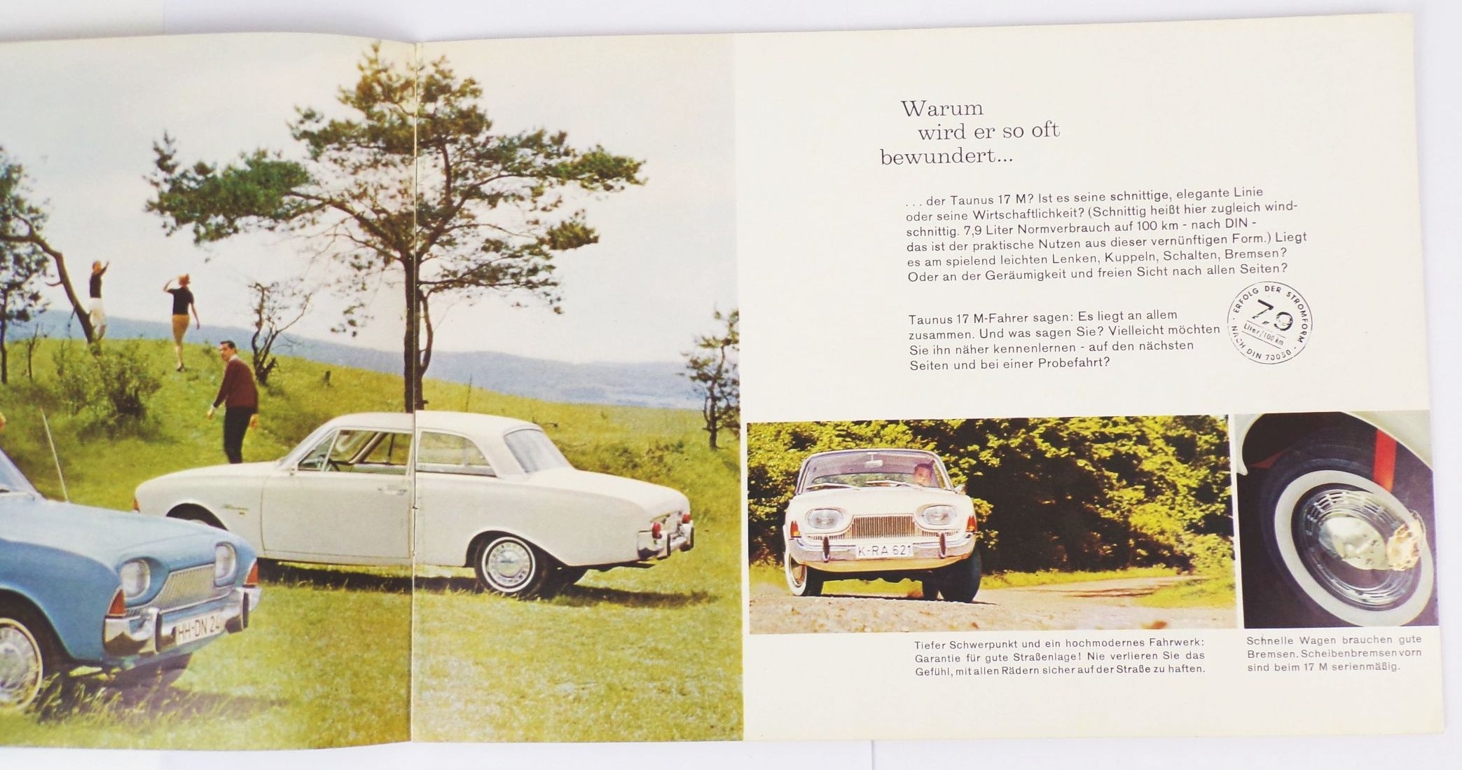 Ford Taunus 17M Prospekt Oldtimer 