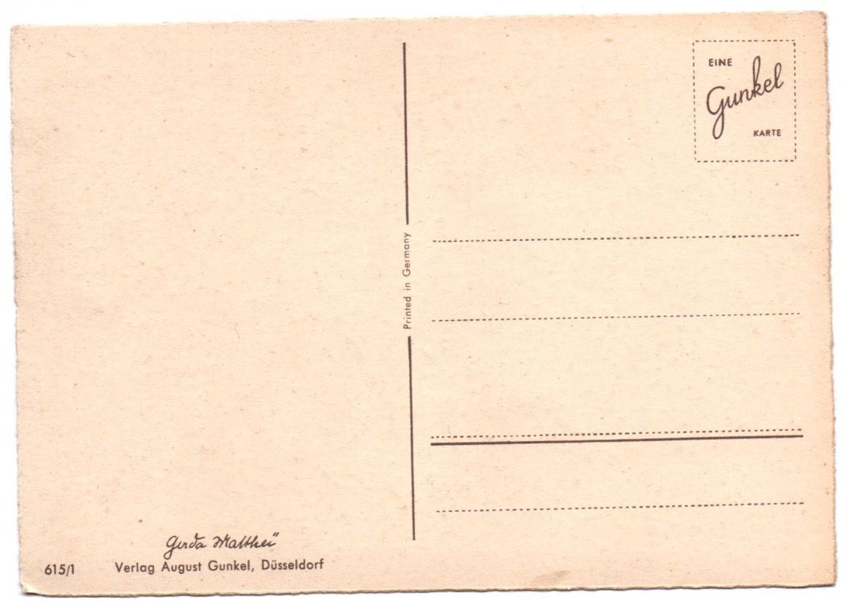 Ak Mädchen mit Nussknacker Ob der wohl beißt Gunkel 1950er 