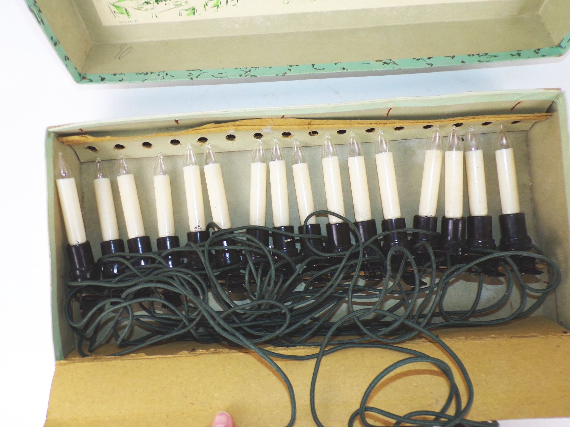 Alte Osram Lichterkette 16er Baumkette Beleuchtung Kerzenlampen 