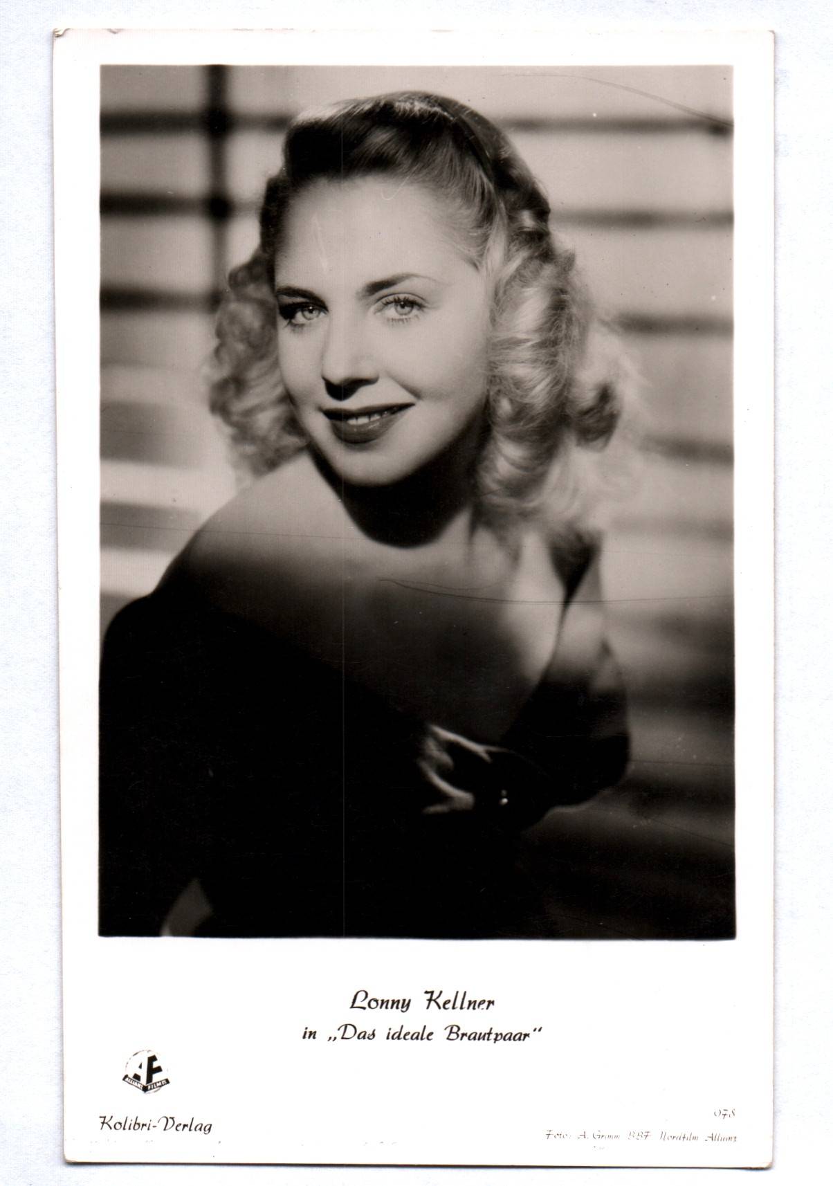 Ak Lonny Kellner Film Schauspielerin Kolibri Verlag