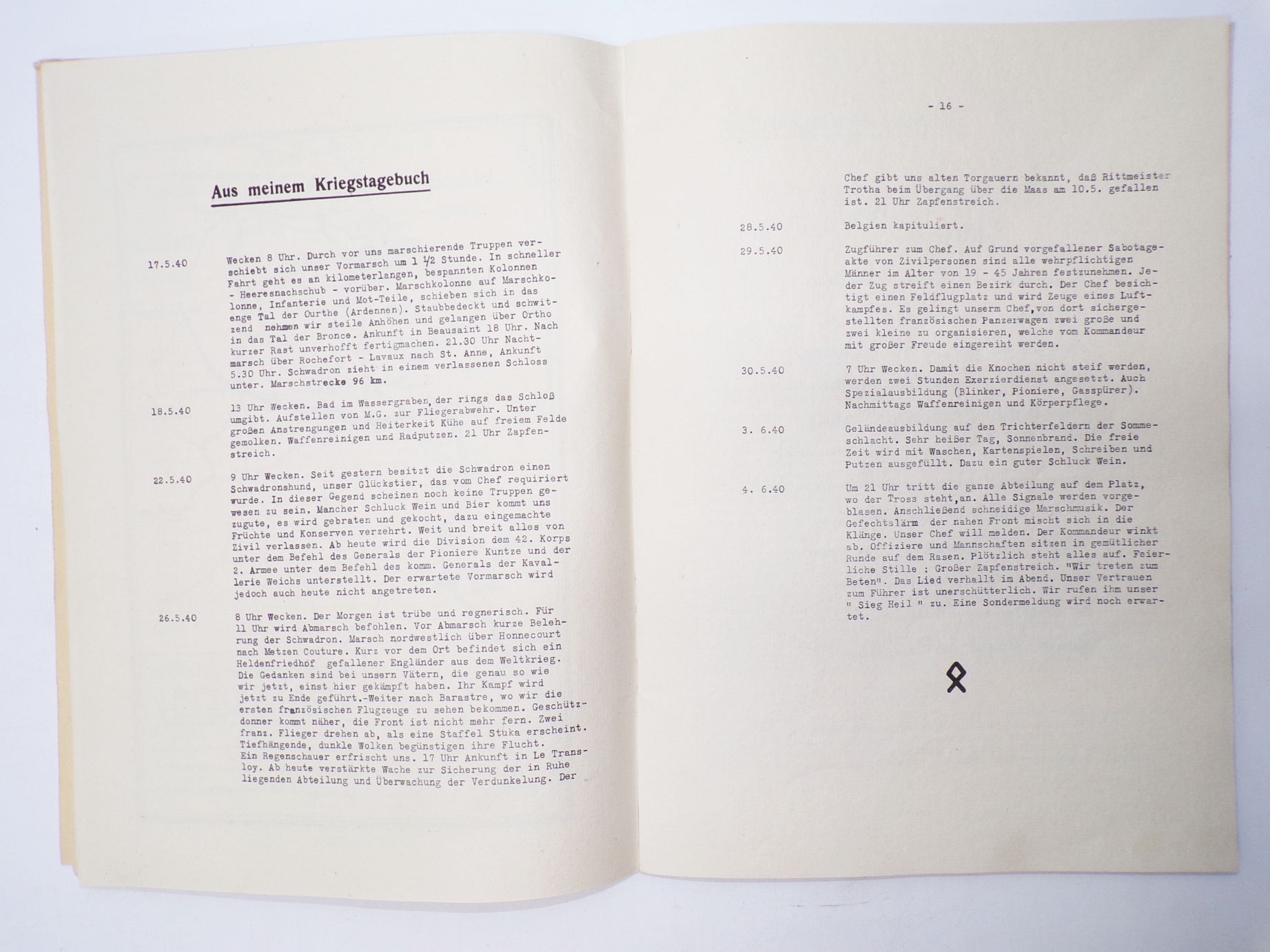 Eine Kompanie Soldaten 1940 Kriegstagebuch Marschweg Frankreich 2 Weltkrieg Eine Kompanie Soldaten 1940 Kriegstagebuch Marschweg Frankreich 2 Weltkrieg