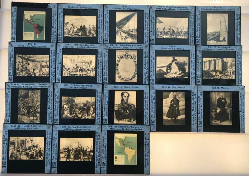 Dias alte Lehrmittel Sowjetunion Deutschland Glasdias