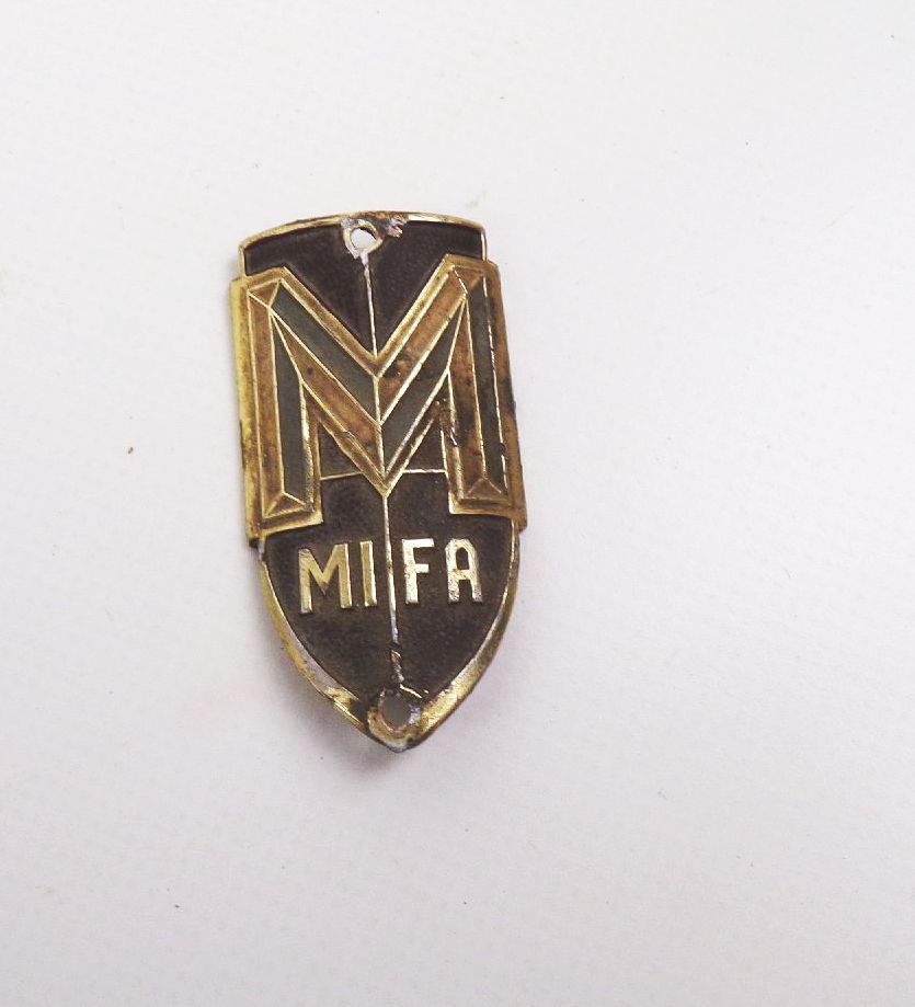 Altes Mifa Fahrrad Emblem Steuerkopfschild vintage Oldtimer