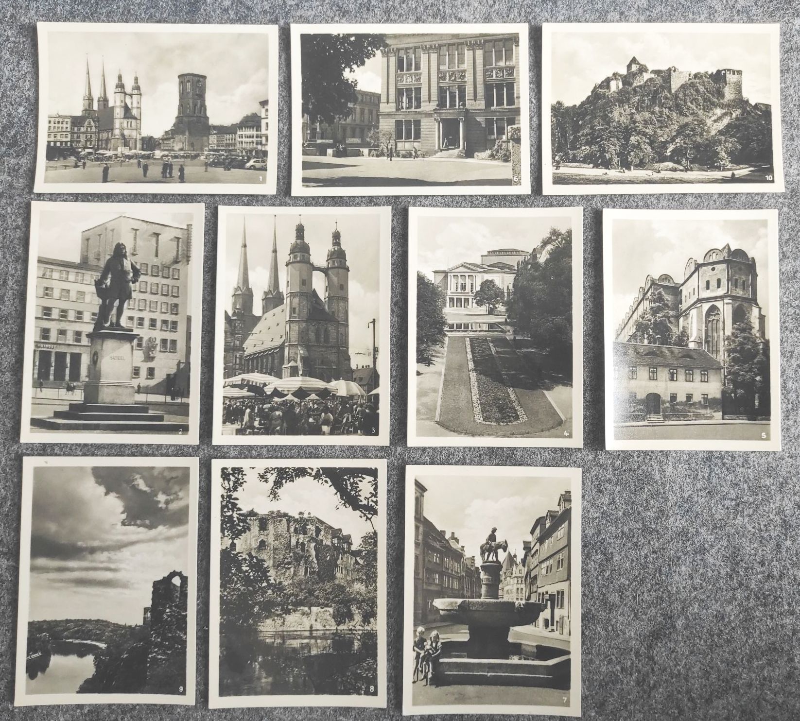 Halle Saale 10 Echte Foto Handabzüge Bilder Mappe