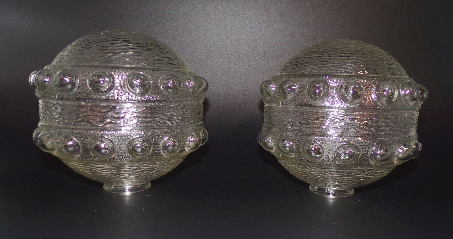 Lampenglas Bubble 4 Stück Pressglas Transparent Ersatzglas Lampenschirm