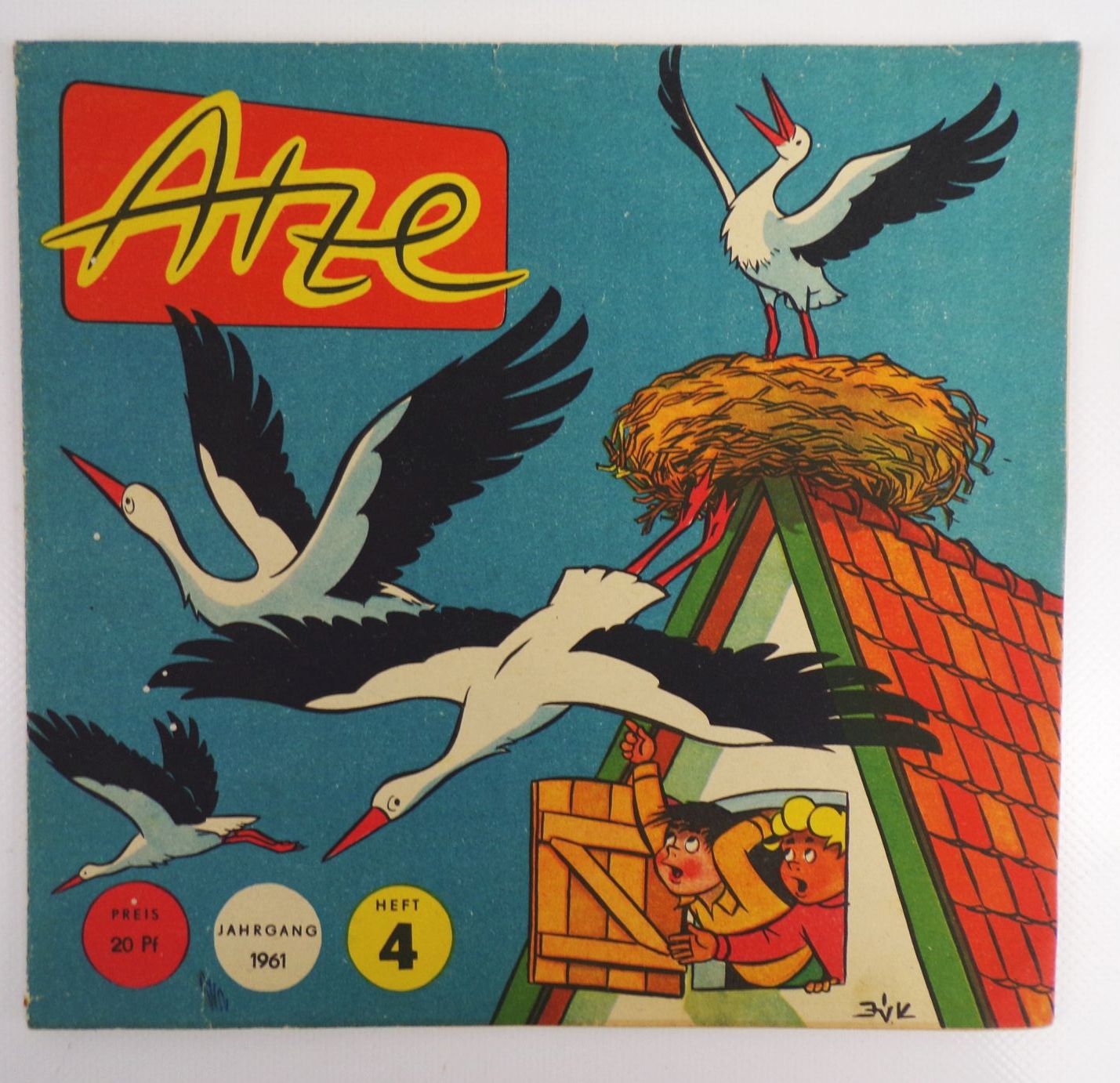 Alte Atze Jahrgang 1961 Nummer 4 Kinder old DDR Zeitschrift 