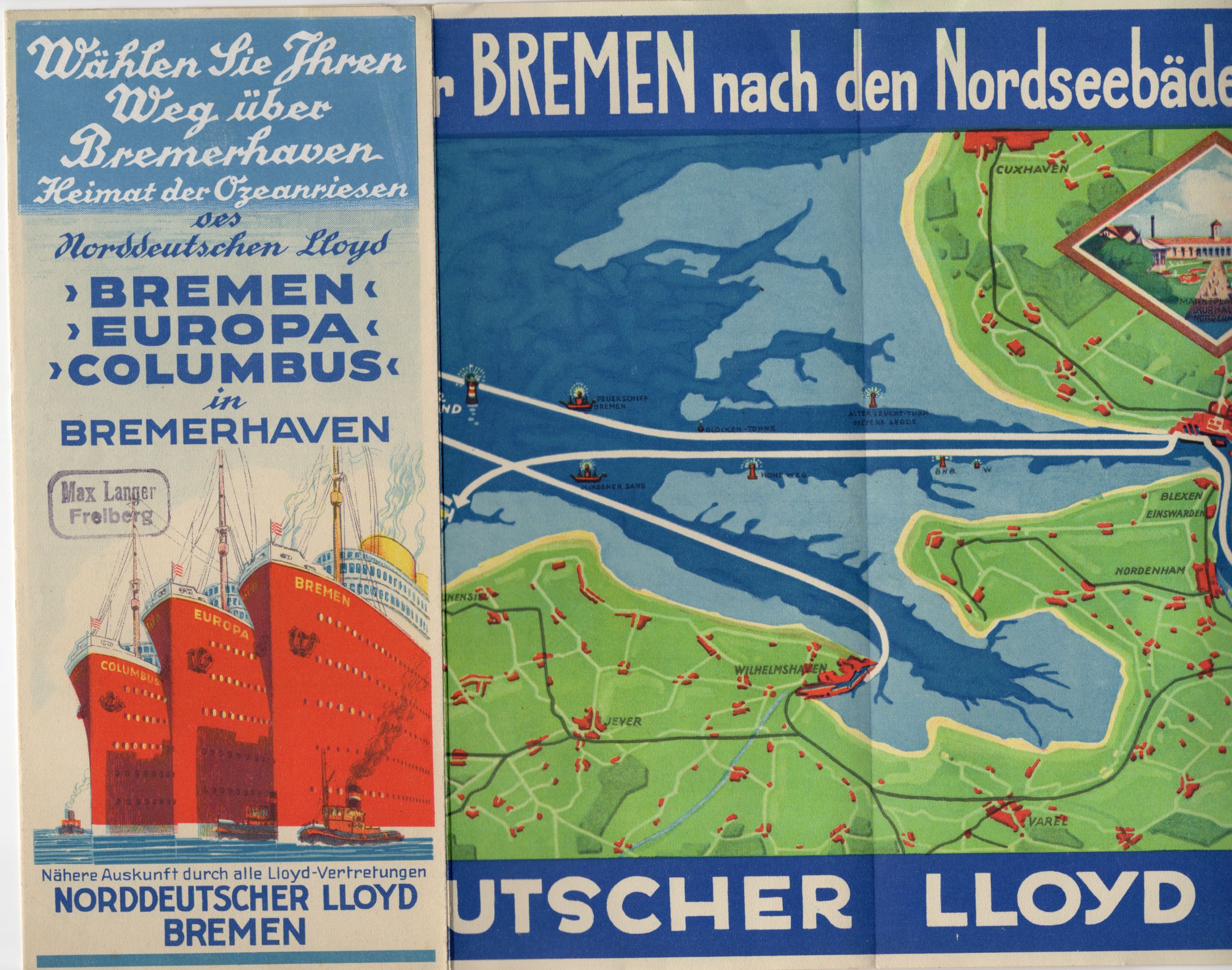 Norddeutscher Lloyd Bremen Nordsee Borkum Westerland Anrum Wyk Norddeutscher Lloyd Bremen Nordsee Borkum Westerland Anrum Wyk