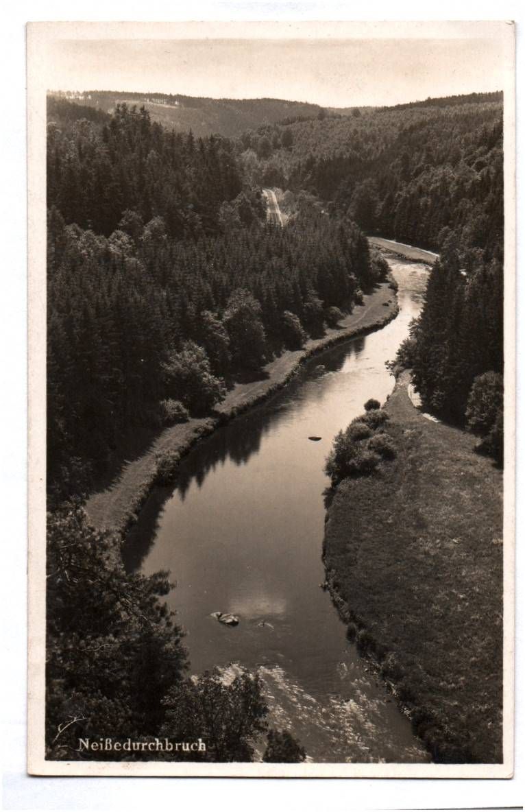 Foto Ak Neiße Durchbruch bei Görlitz 1936 Zittau