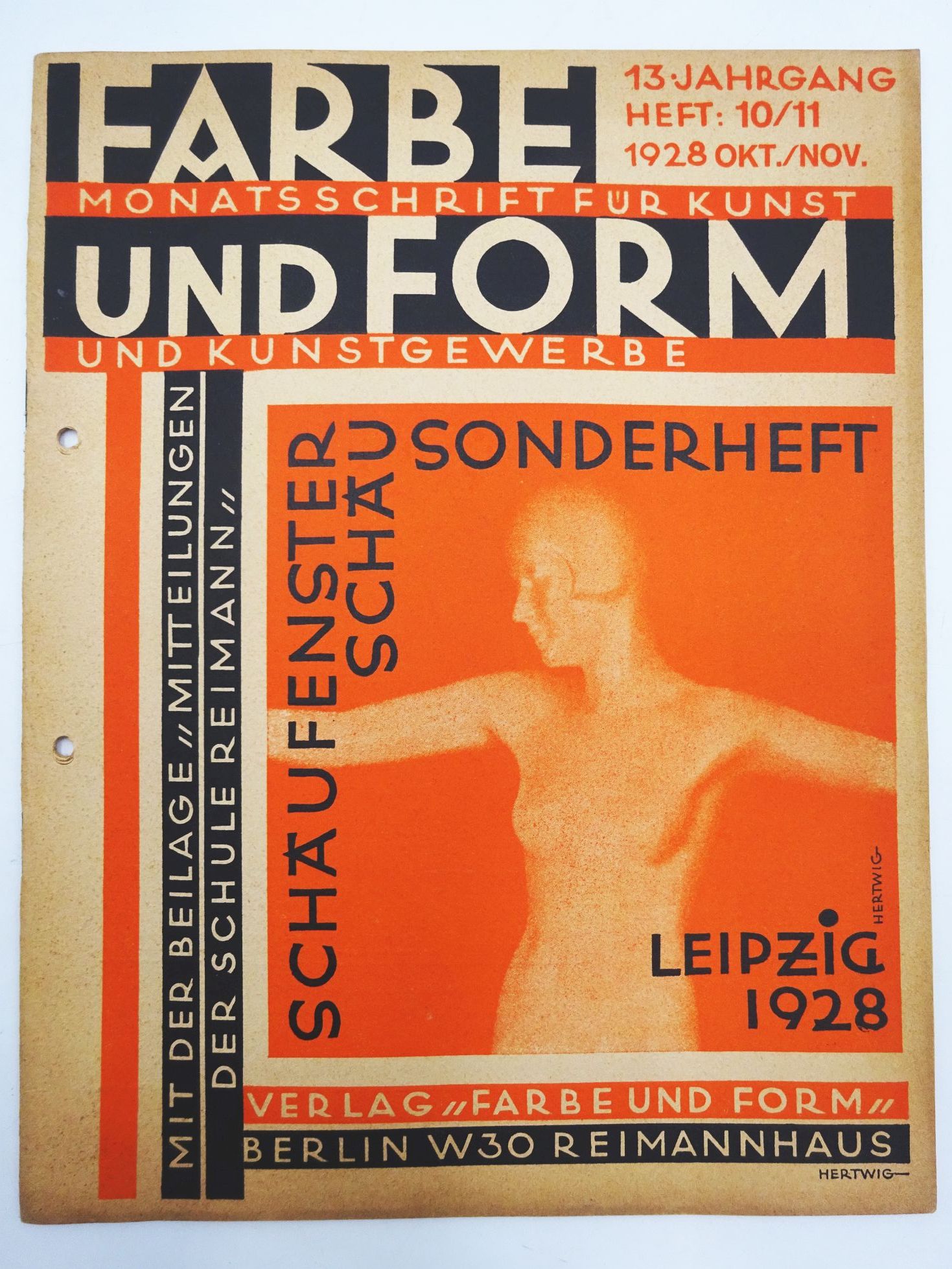 Farbe und Form Monatsschrift für Kunst und Kunstgewerbe 1928 Heft 10/11
