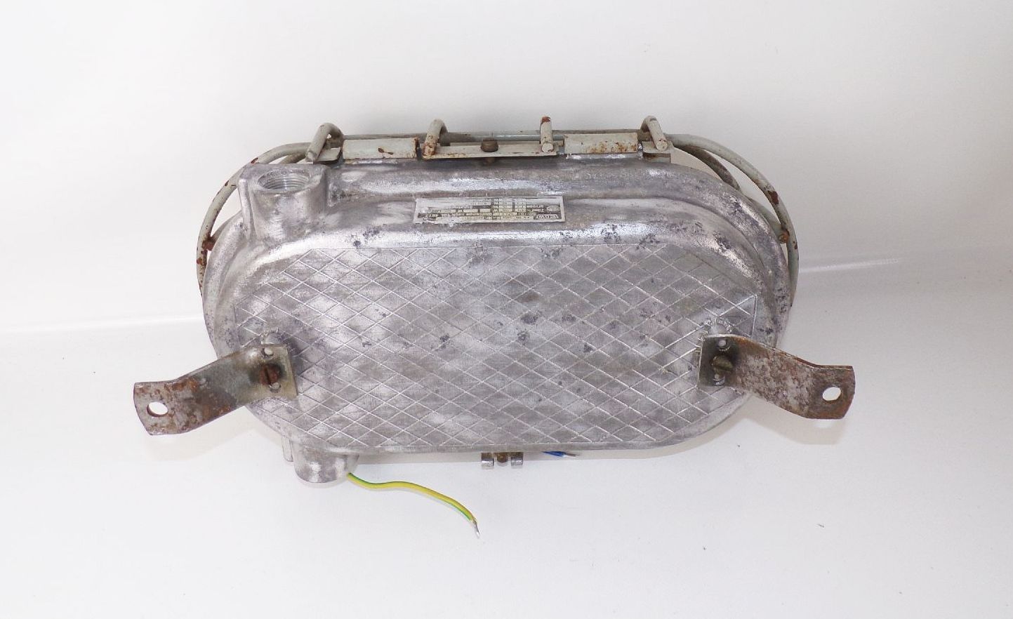 Alte Bunkerlampe Gitterleuchte Ex Geschützt E27 Loft Industrie Design Alte Bunkerlampe Gitterleuchte Ex Geschützt E27 Loft Industrie Design