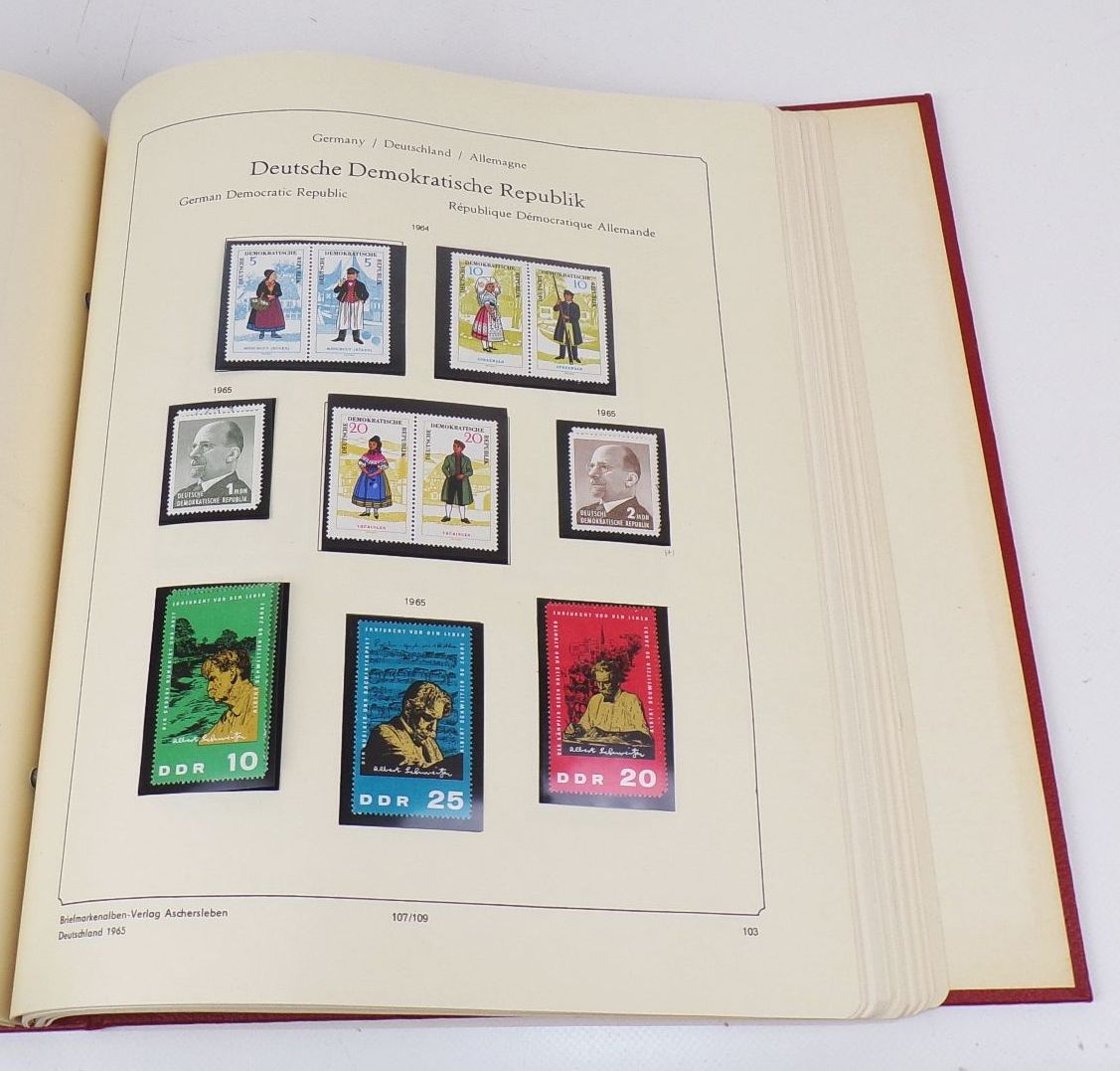 Kabe Album SBZ DDR 1949 bis 1968 Briefmarken Mao Schiller Köpfe
