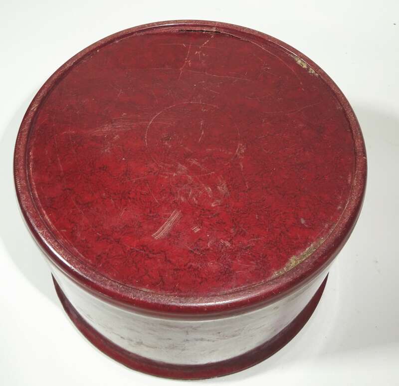 VEB Minol Abschmierfett rot Dose Bakelit Garage Deko Werkstatt