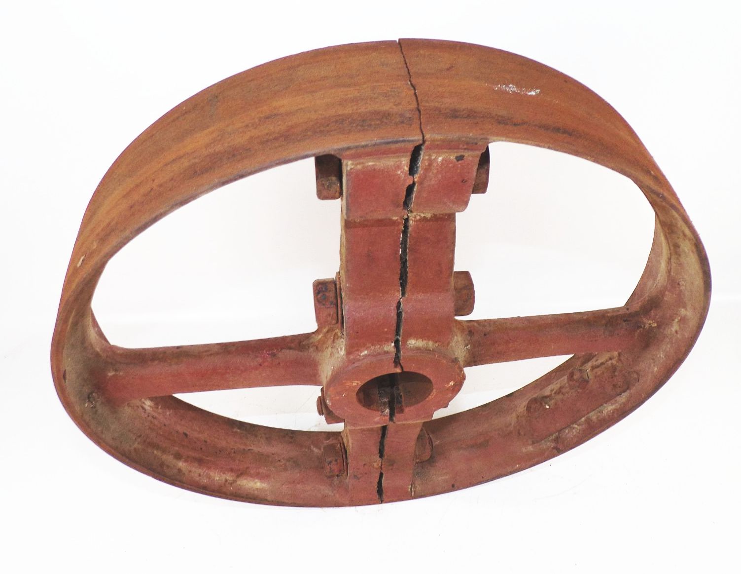 Altes Rad Metall Antriebsrad Transmission Rad Loft Industrie Design Eisenrad