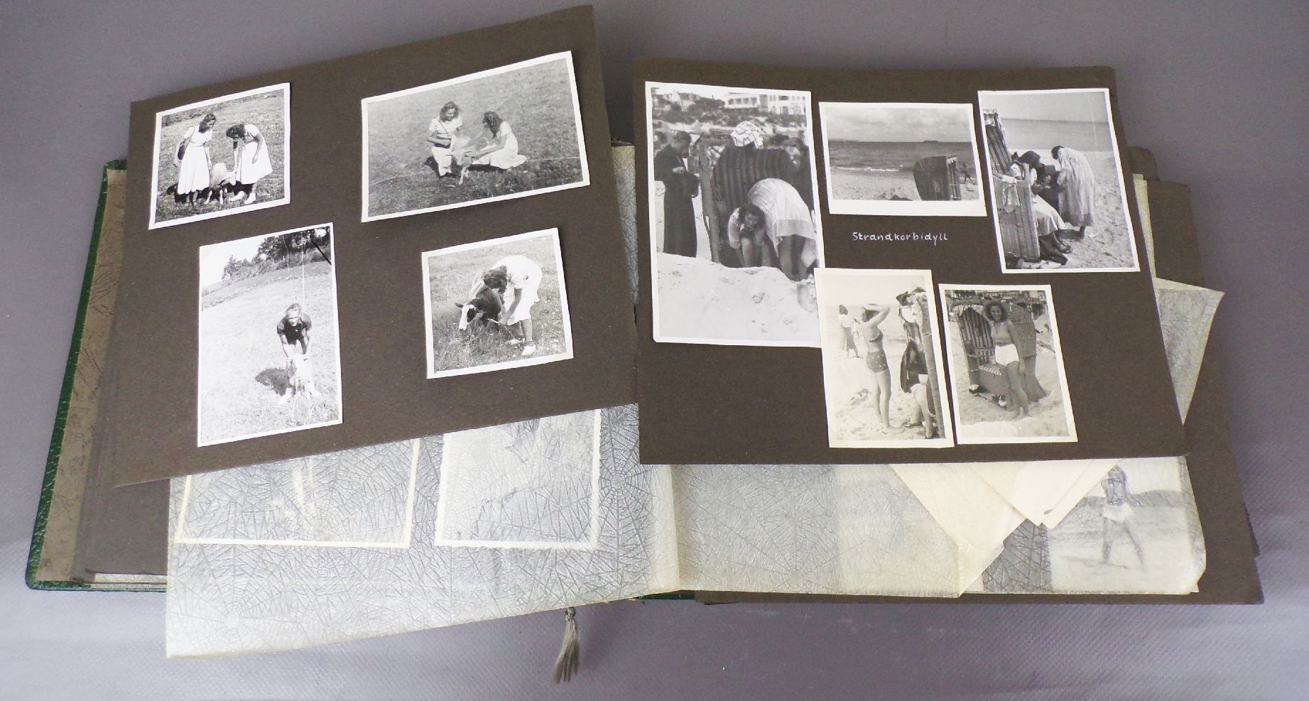 Altes Fotoalbum Ostsee Urlaub 1947 bis 1950 Strandschönheit Altes Fotoalbum Ostsee Urlaub 1947 bis 1950 Strandschönheit