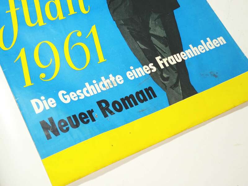 Plakat Don Juan 1961 Frauenheld Neuer Roman Neue Illustrierte Zeitung 