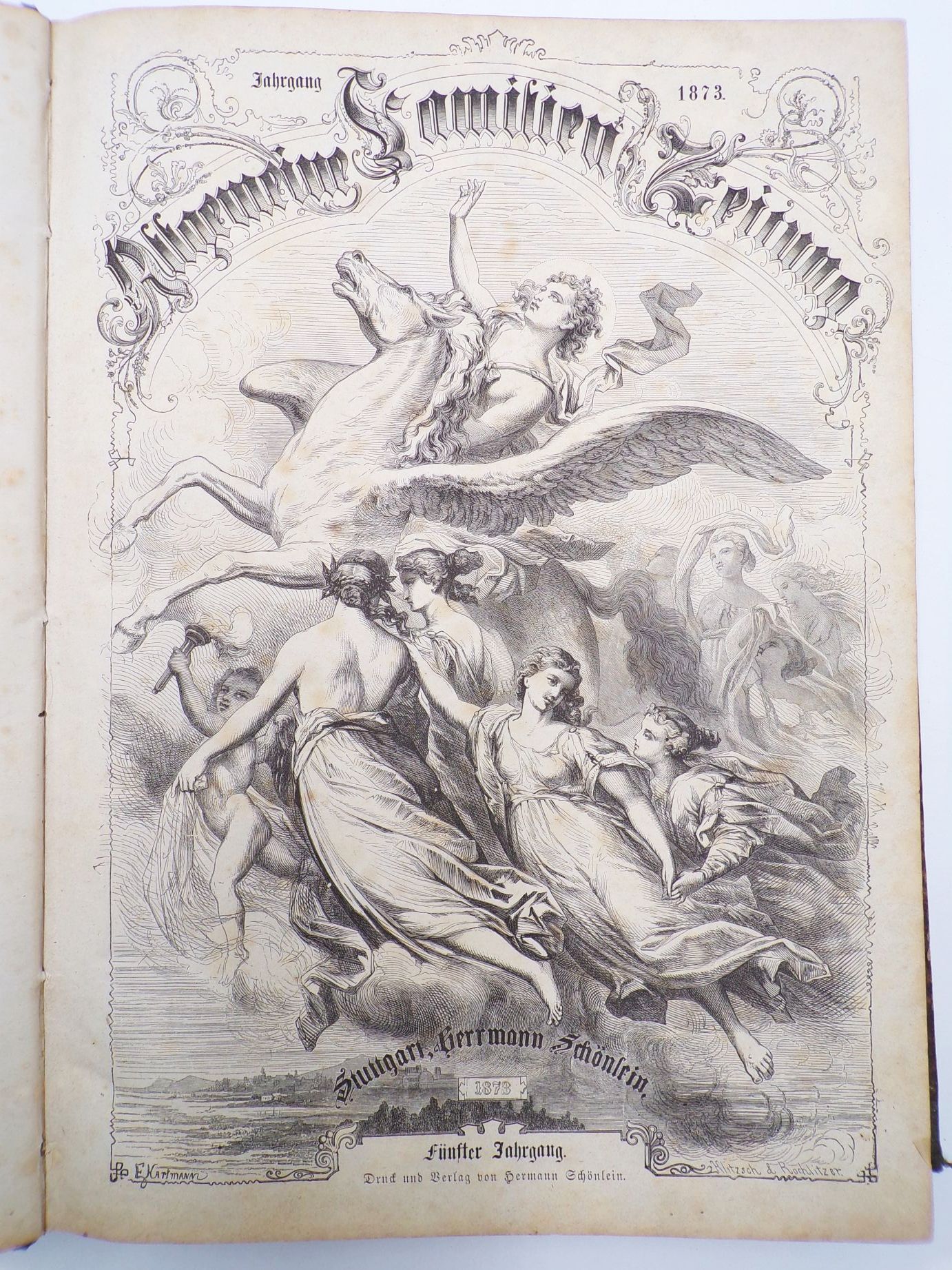 Allgemeine Familien Zeitung 1873 Jahrgang illustriert 