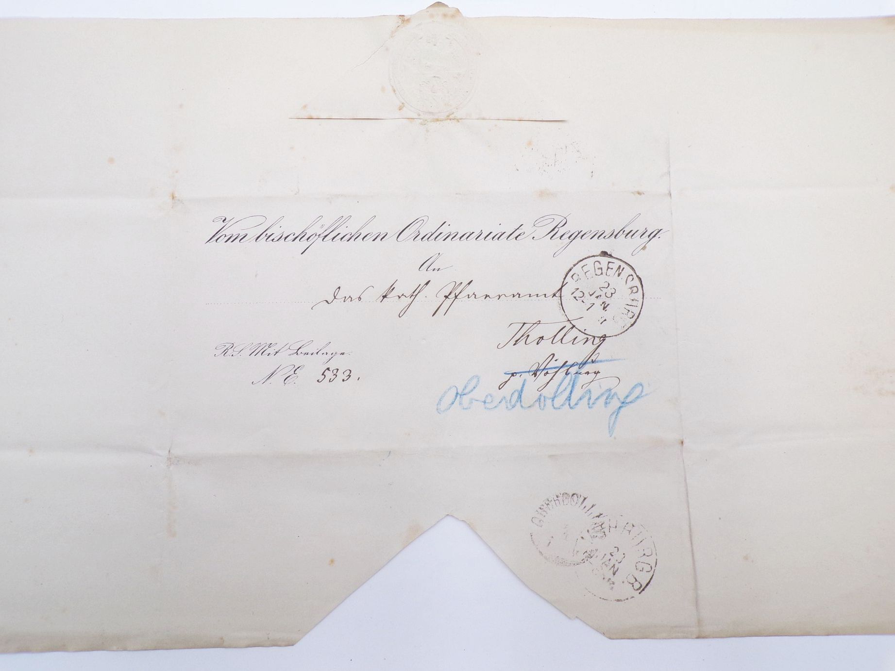 Vorphila Nachlass Bayern Regensburg Ingolstadt Stempel