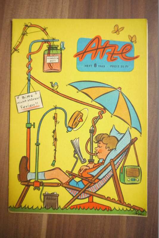 Bitte nicht stören Ferien Atze Comic DDR 1963 Heft 8