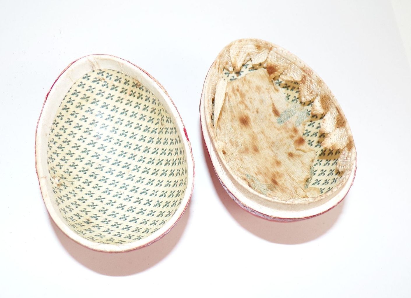 Alter Füllei Osterei Pappei Ostern Rot Osterdeko