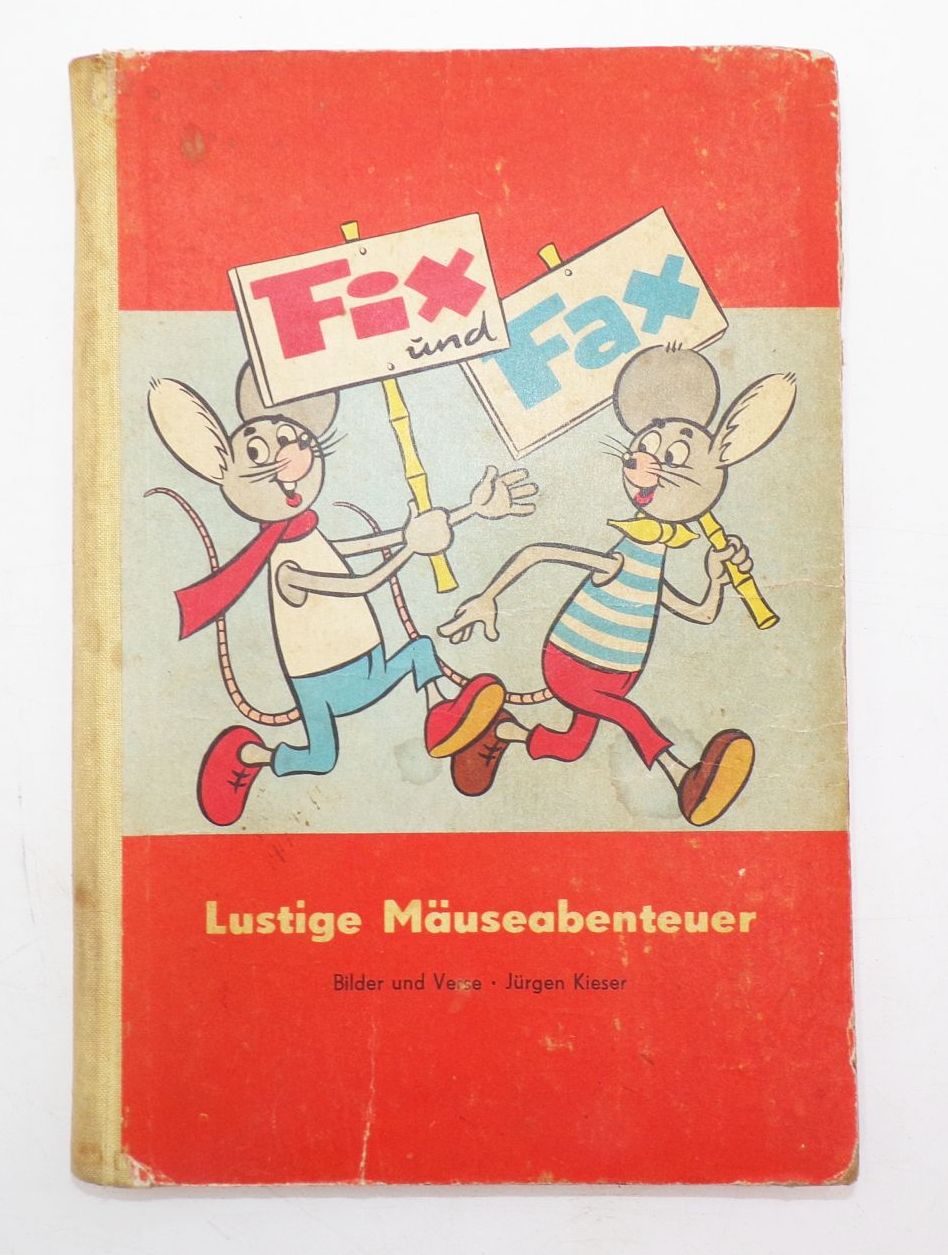 Fix und Fax Lustige Mäuseabenteuer Jürgen Kieser 1965 Atze Rot Buch 