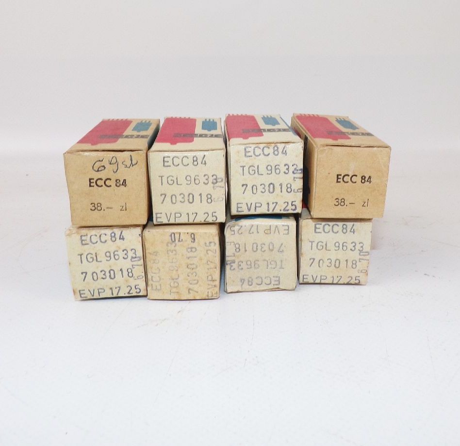 RFT Röhre ECC84 tubes 8 Stück 