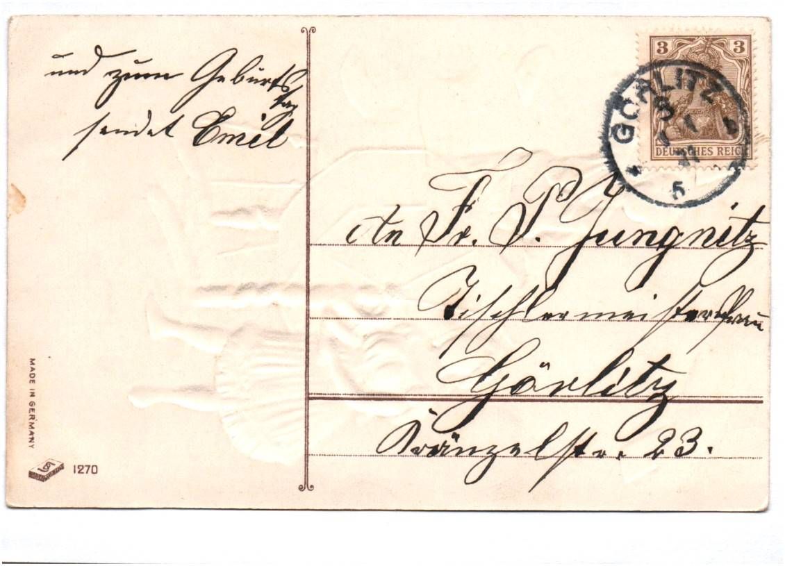 Präge Ak Kinder mit Glücksrad Tombola Neujahrs Gruß 1911