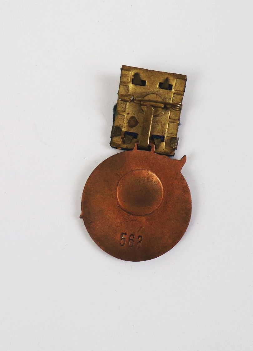 DDR Abzeichen FDJ 1951 Bereit zur Verteidigung der Heimat 