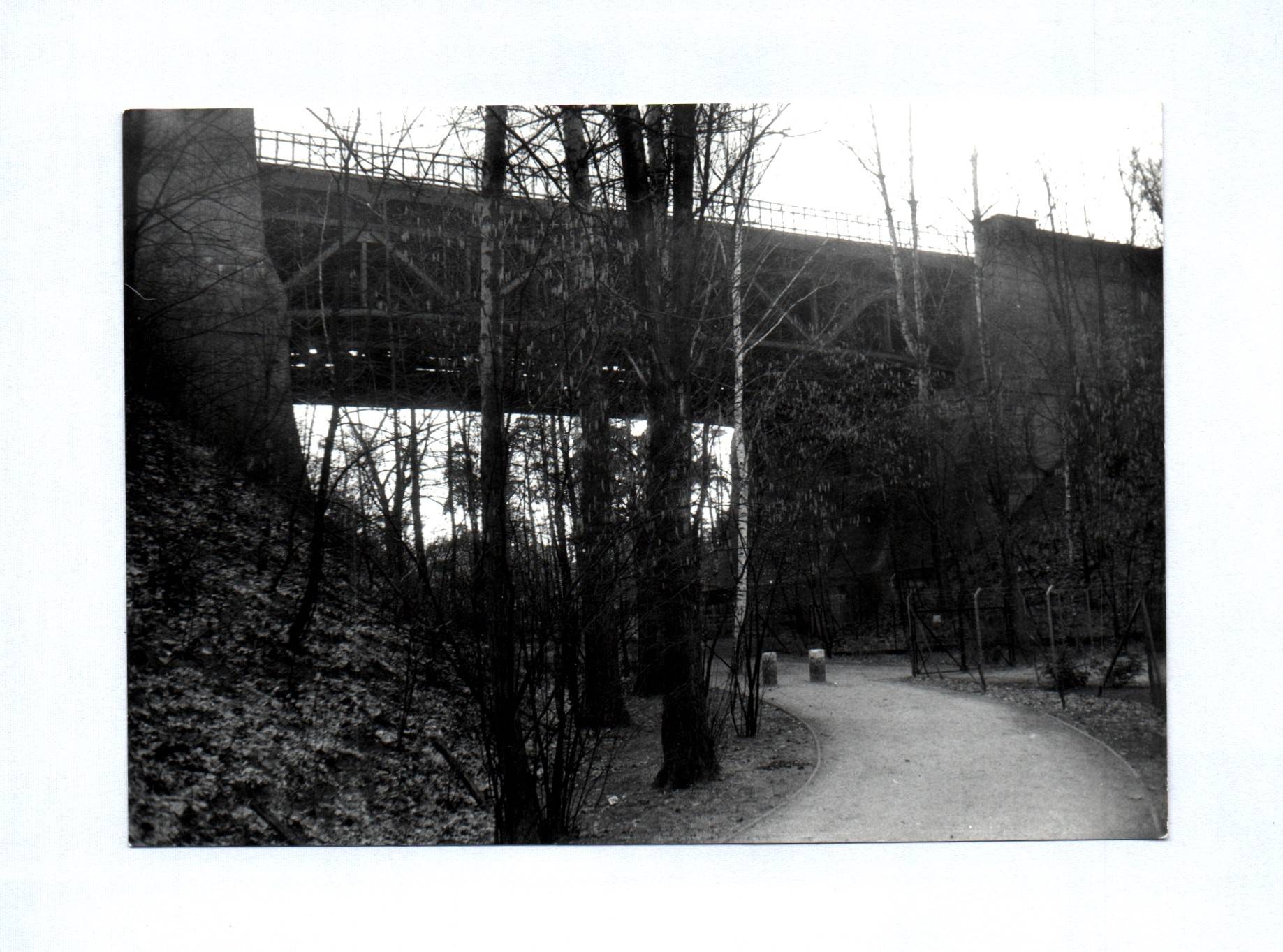 4x Foto Berlin Eisenbahnbrücken Februar 1967