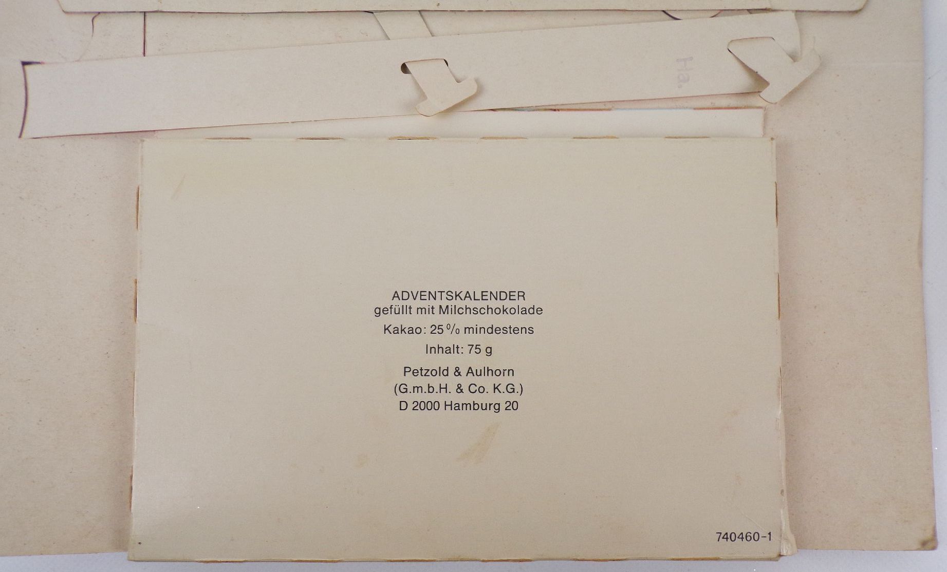 Alter Pea Adventskalender Walt Disney Donald Duck Micky Maus 3 D Vintage 