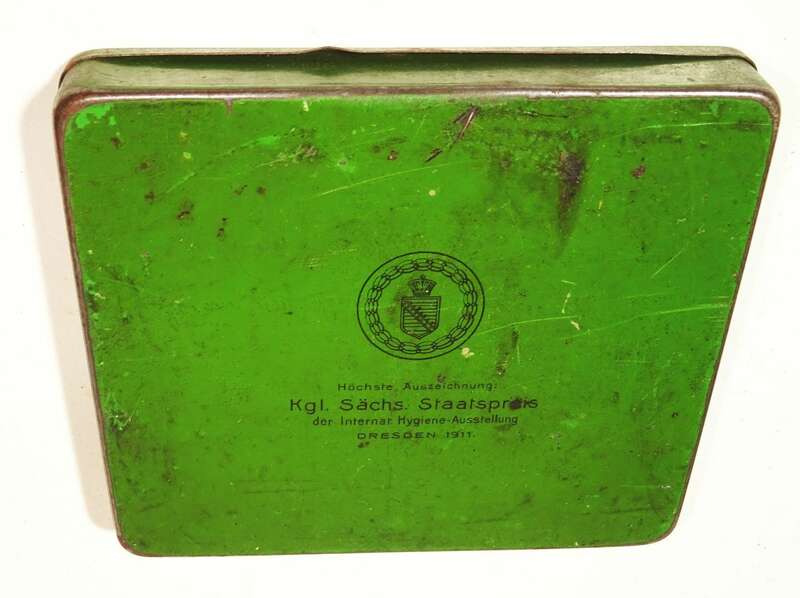 Alte Blechdose Salem Gold Grün Dose Zigaretten Yenidze Dresden