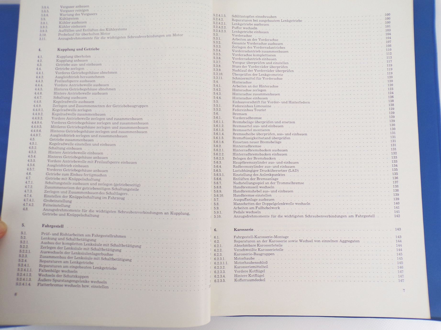 Wartburg 353 W Reparaturhandbuch Workshop DDR 1977