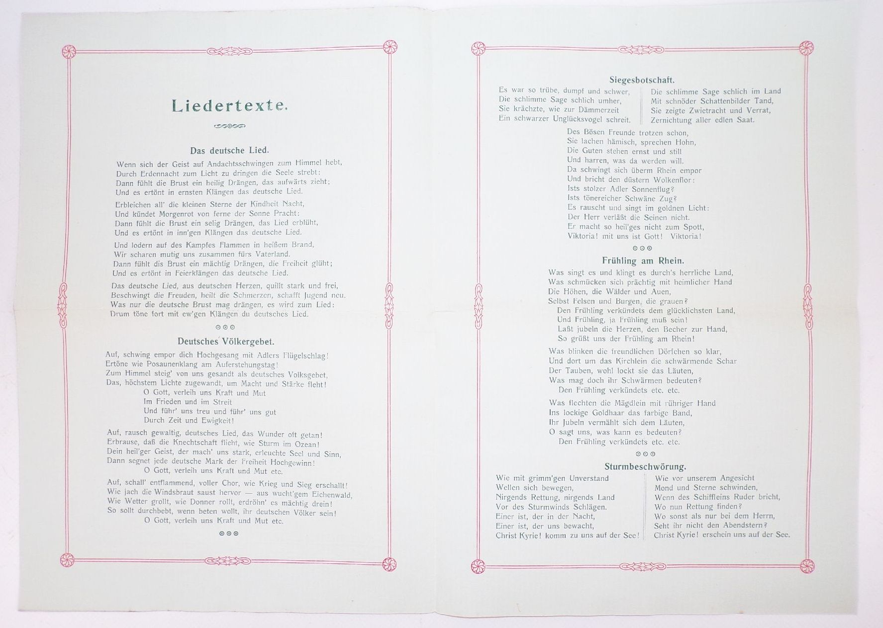 Ausgburg Programm Marianische Bürger Congregation 1901 Haupt und Titular Fest